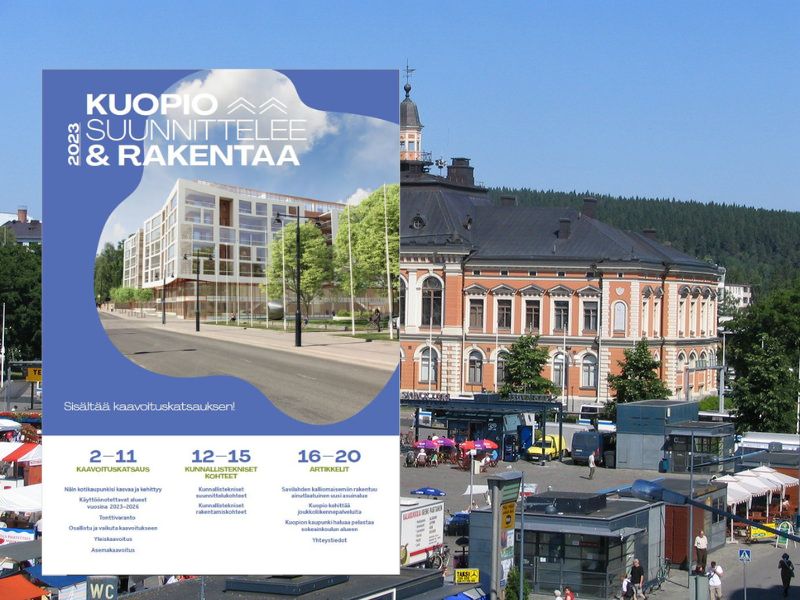 Kuopio suunnittelee ja rakentaa 2023 -julkaisu on ilmestynyt